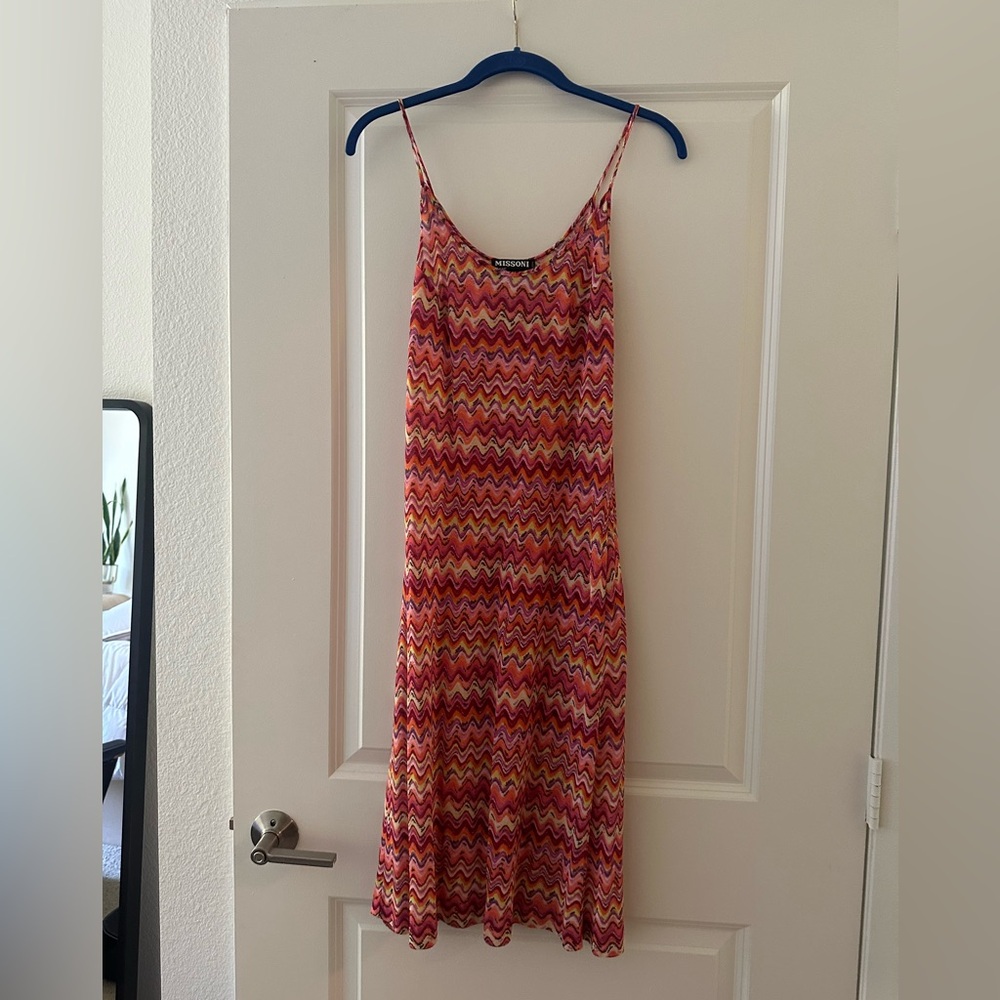 Vintage Missoni Mare Zigzag Knit Beach Dress – Size 38 (US 4/Small)